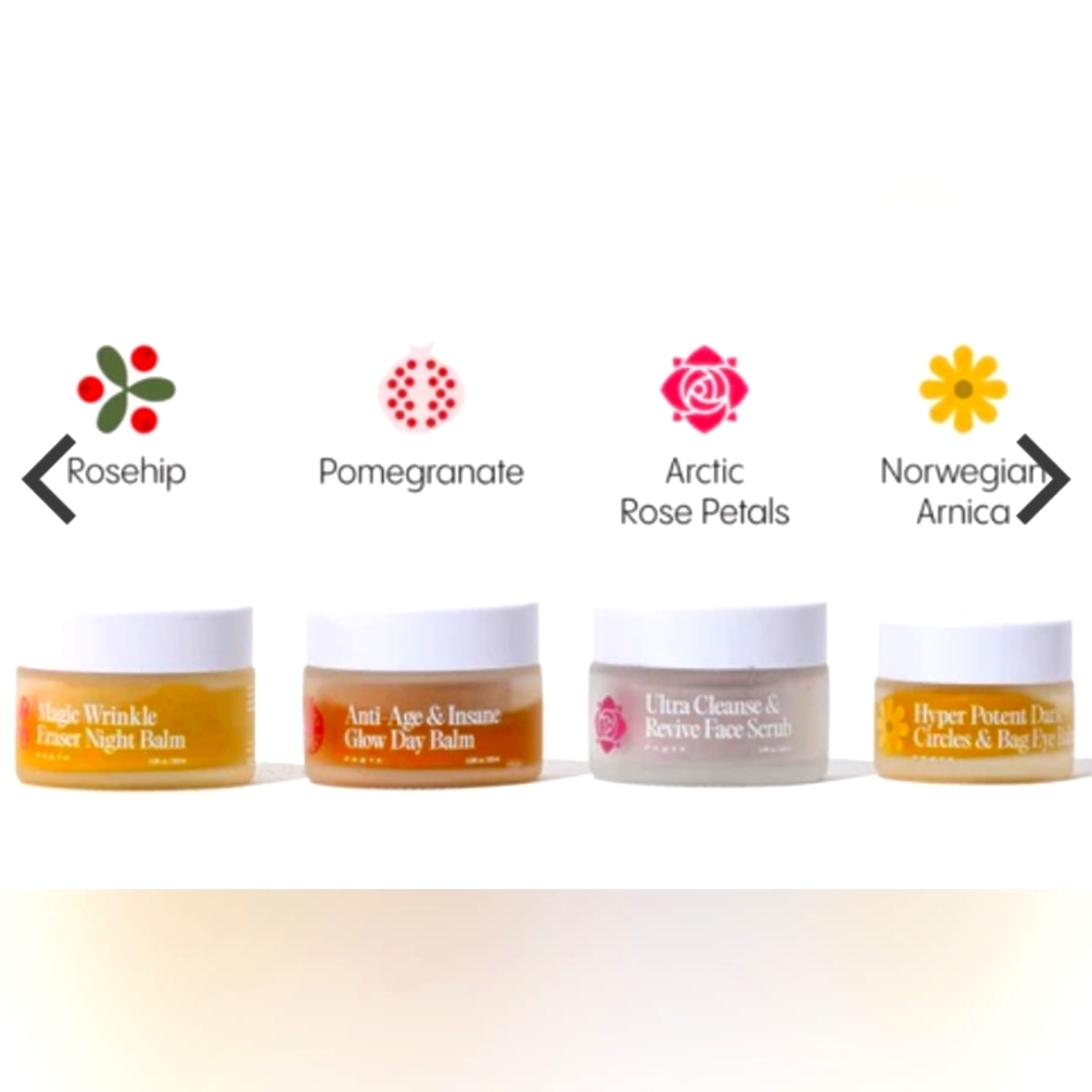 FROYA Organics Conplete System For Mature Skin - 4 Product Jars